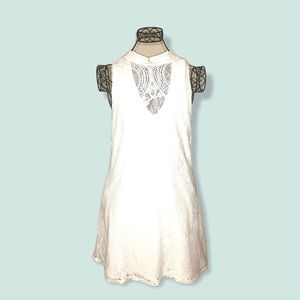 Francesca White Lace Sheath Dress